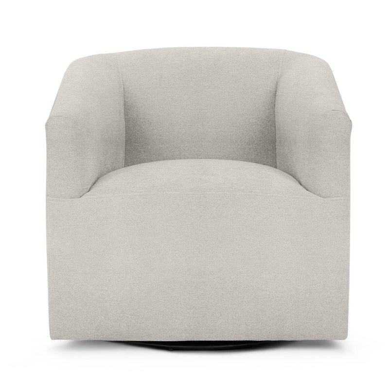 Classic Home Vernon swivel chair with plush upholstery and modern design, showcasing a comfortable, stylish accent piece.