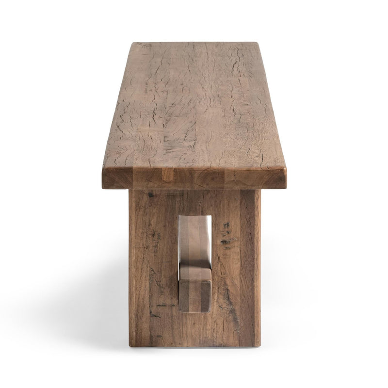 Mantova - 84" Bench - Reclaimed Barnwood