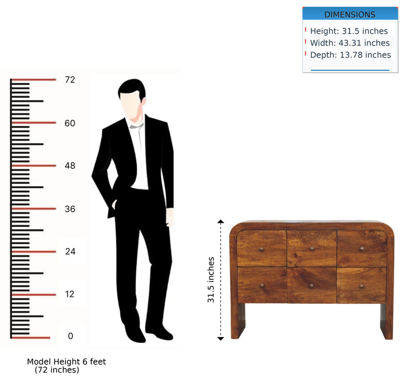 Darcy - 3 Over 3 Drawer Chest - Brown - R&R Furniture Gallery (Fountain Valley, CA)