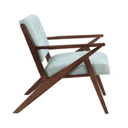 Modern Accent Chair With Plush Cushions, Angled Arm Design - Green - R&R Furniture Gallery (Fountain Valley, CA)