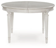 Montelaine - Oval Dining Room Extension Table - Antique White - R&R Furniture Gallery (Fountain Valley, CA)