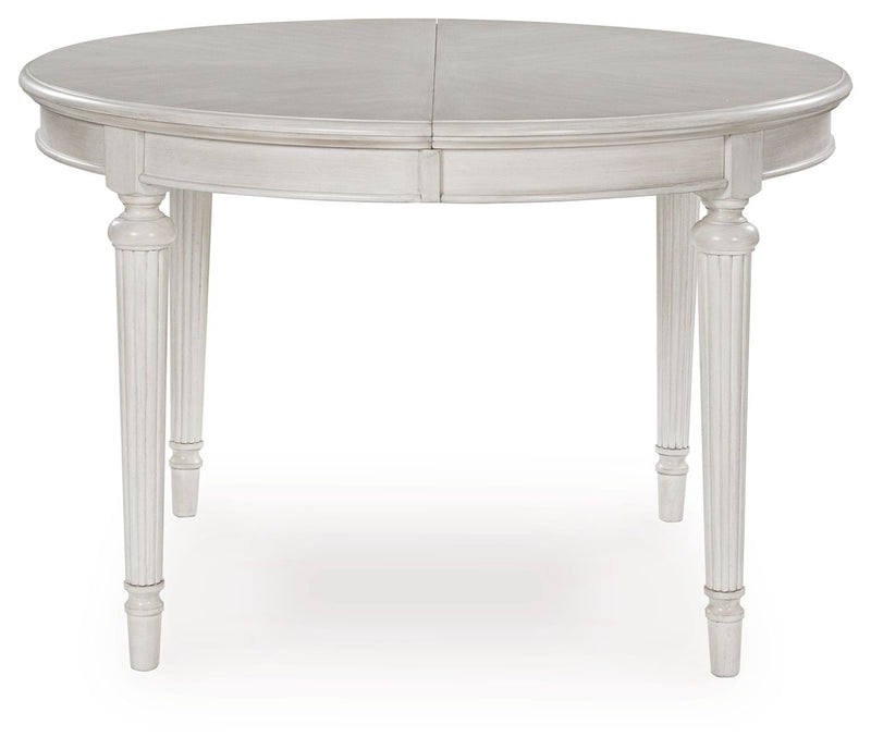 Montelaine - Oval Dining Room Extension Table - Antique White - R&R Furniture Gallery (Fountain Valley, CA)