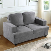 Modern Loveseat, Comfortable 2 Seater Couch With Deep Seating, Loose Back Cushions, Wide Arms - R&R Furniture Gallery (Fountain Valley, CA)