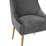 Beatrix - Pleated Velvet Side Chair - R&R Furniture Gallery (Fountain Valley, CA)