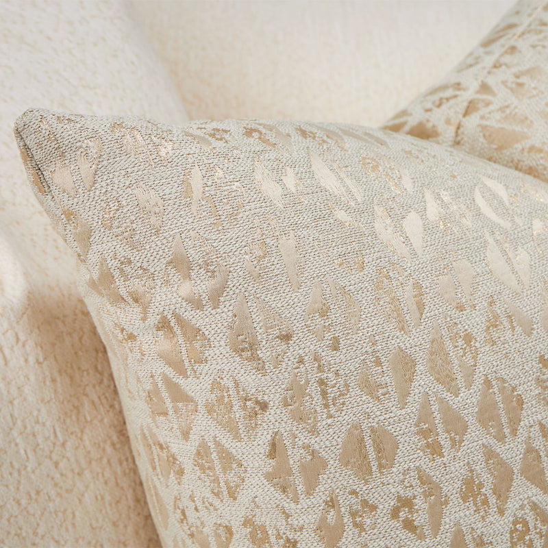 Sassani - Sofa - Crepe / Gold - R&R Furniture Gallery (Fountain Valley, CA)