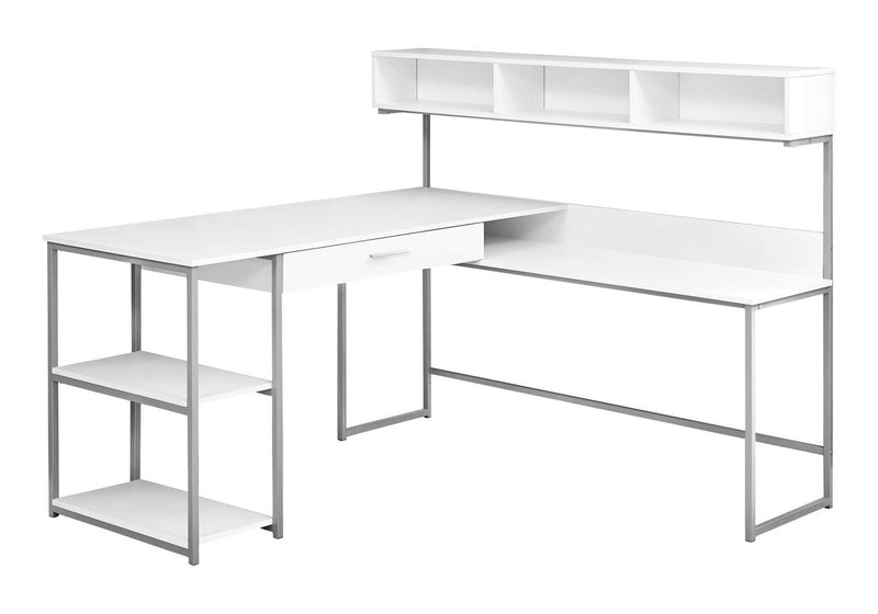 Computer Desk, Home Office, Corner, Storage Drawers, L Shape, Laptop, Contemporary & Modern - R&R Furniture Gallery (Fountain Valley, CA)