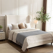 Harper - Tall Headboard Upholstered Bed - R&R Furniture Gallery (Fountain Valley, CA)