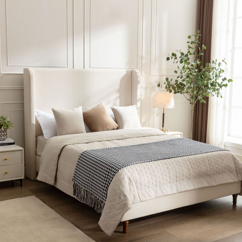 Harper - Tall Headboard Upholstered Bed - R&R Furniture Gallery (Fountain Valley, CA)