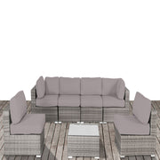Seating Set With Cushions Handcrafted Wicker Design - R&R Furniture Gallery (Fountain Valley, CA)
