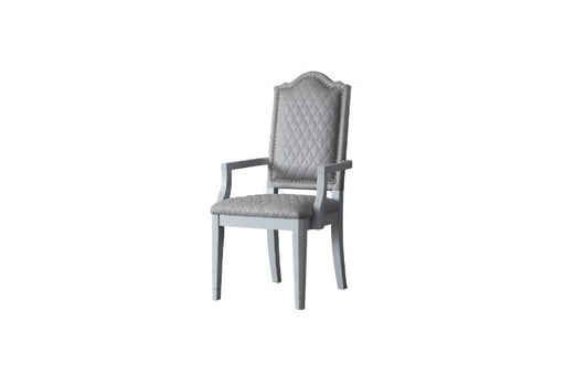 House Marchese - Arm Chair (Set of 2) - Two Tone Gray Fabric & Pearl Gray - R&R Furniture Gallery (Fountain Valley, CA)