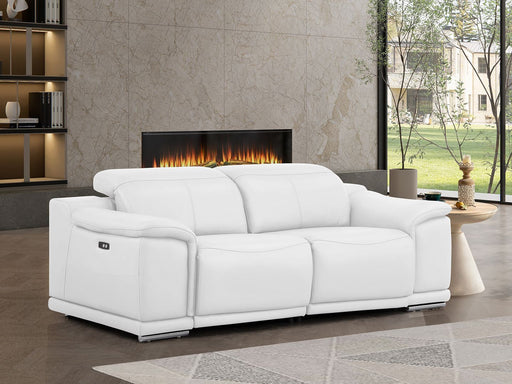2679 - Genuine Leather Loveseat With Dual Power Recliners - R&R Furniture Gallery (Fountain Valley, CA)