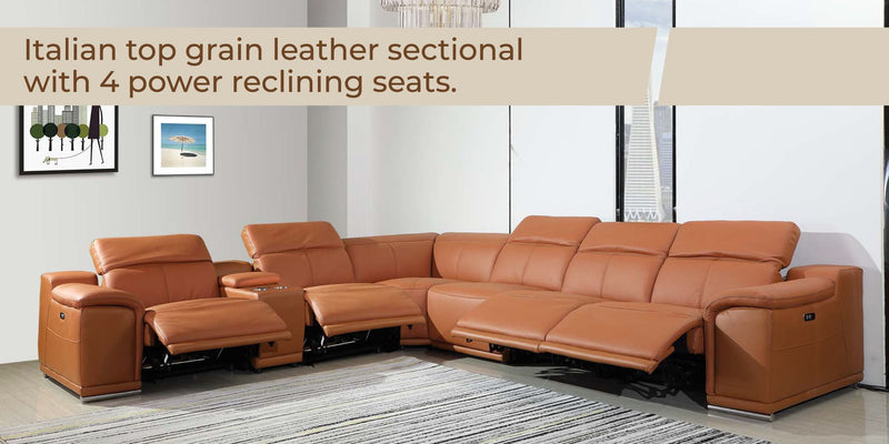 9762 - Power Reclining Sectional - R&R Furniture Gallery (Fountain Valley, CA)