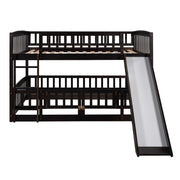 Low Bunk Bed With Slide, Fence And Ladder - R&R Furniture Gallery (Fountain Valley, CA)