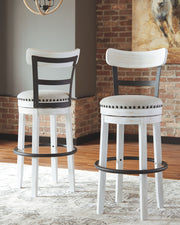 Valebeck - Tall Upholstered Swivel Barstool - R&R Furniture Gallery (Fountain Valley, CA)