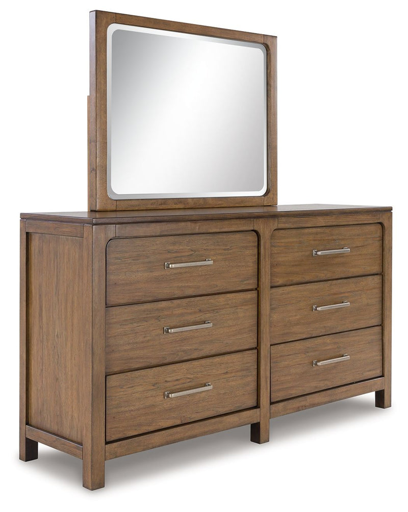 Cabalynn - Dresser And Mirror - Light Brown - R&R Furniture Gallery (Fountain Valley, CA)