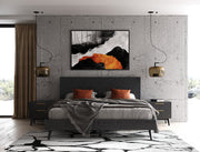 Diana - Eastern King Modern Grey Ash Bedroom Set — view 3