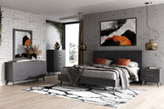 Diana - Modern Grey Ash Mirror — view 2