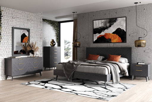 Diana - Modern Grey Ash Mirror — view 2