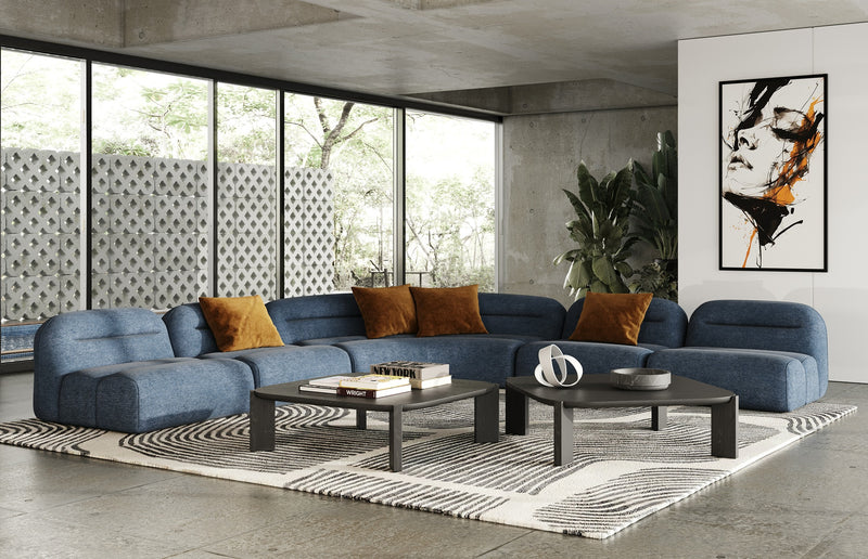Noah - Modern Dark Brown Square Coffee Table — view 4