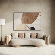 Raywood - Modern Multicolored Boucle Fabric + Ash Sofa — view 5