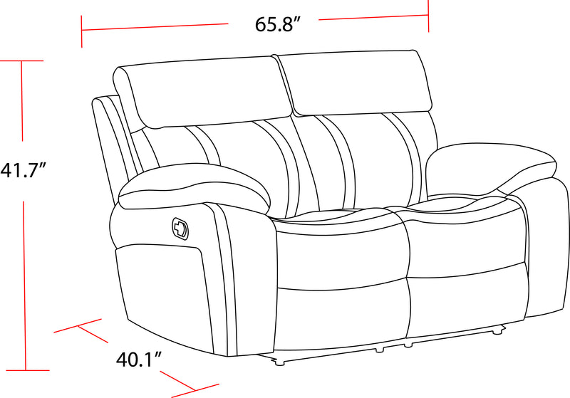 Parker Living Theon - Stokes Toffee Reclining Loveseat