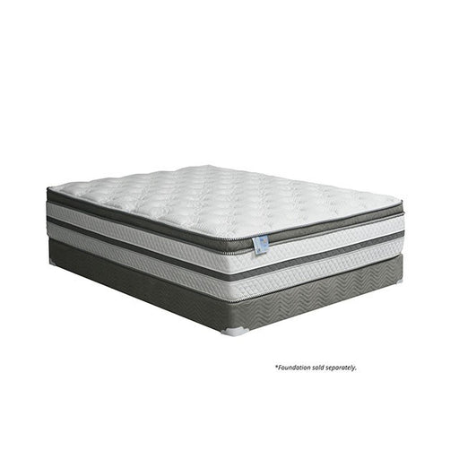 SIDDALEE White/Gray 16" Euro Pillow Top Mattress, Full - R&R Furniture Gallery (Fountain Valley, CA)