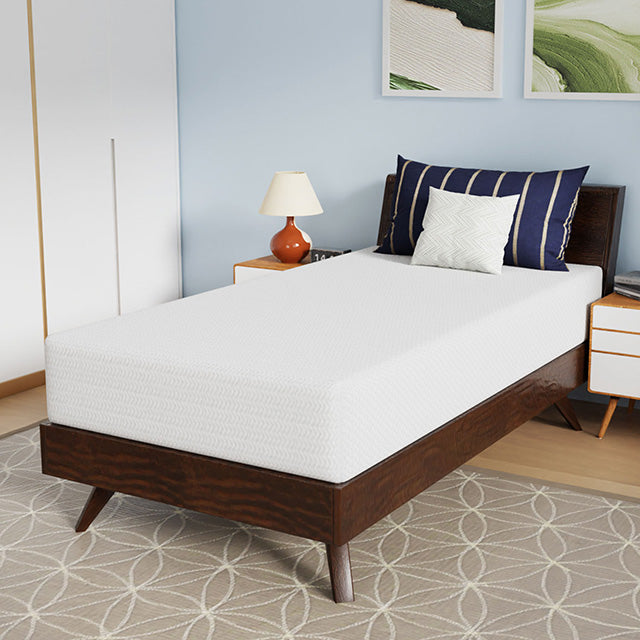 Nasturtium 10" Twin Bamboo Charcoal Infused Memory Foam - R&R Furniture Gallery (Fountain Valley, CA)