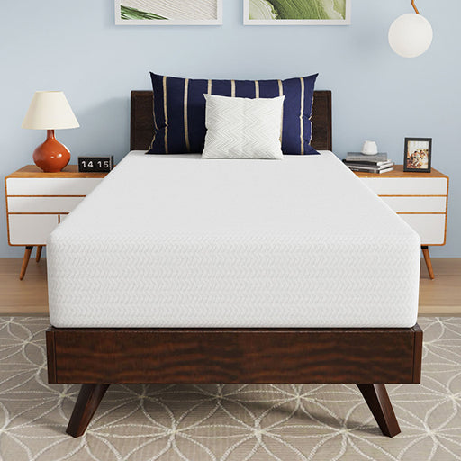Nasturtium 10" Twin Bamboo Charcoal Infused Memory Foam - R&R Furniture Gallery (Fountain Valley, CA)