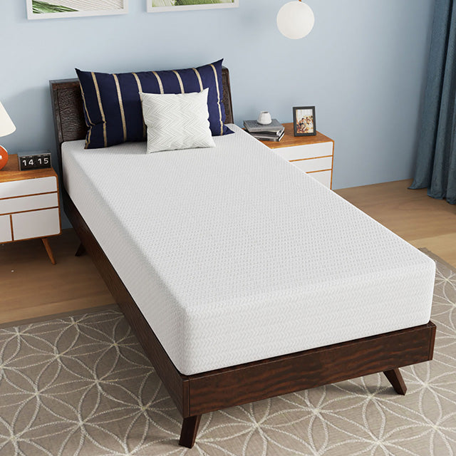 Nasturtium 10" Twin Bamboo Charcoal Infused Memory Foam - R&R Furniture Gallery (Fountain Valley, CA)