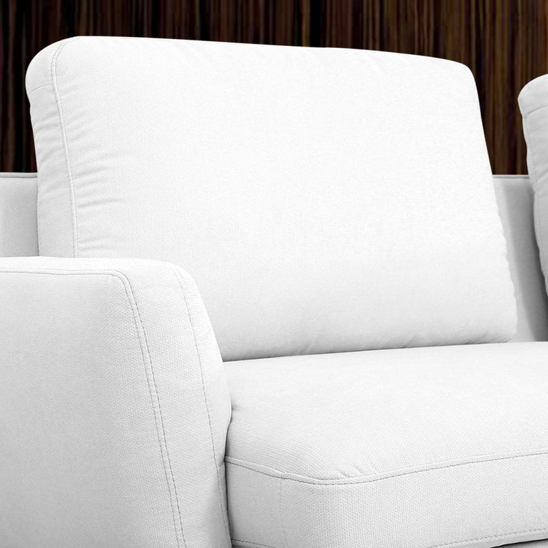 Dolly Modern - Off White Fabric Sofa — view 3