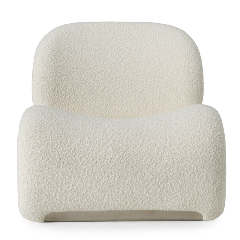 Donovan Modern Accent White Chair — view 3
