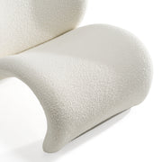 Donovan Modern Accent White Chair — view 5