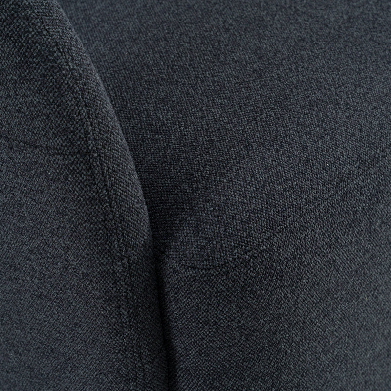 Dowsett - Modern Charcoal Fabric Swivel Accent Chair — view 4