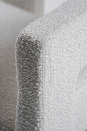 Drea - Modern White Fabric Accent Chair
