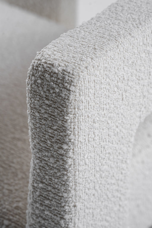 Drea - Modern White Fabric Accent Chair