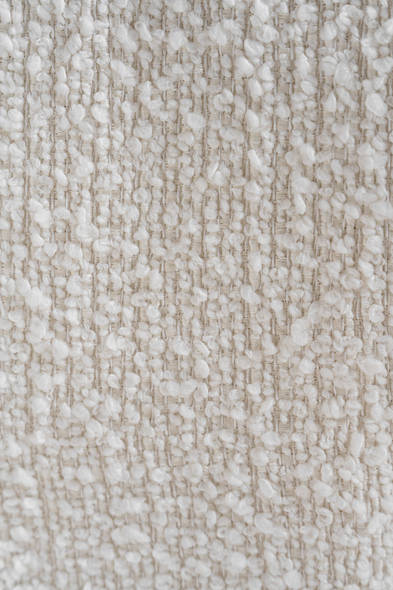 Drea - Modern White Fabric Accent Chair — view 2