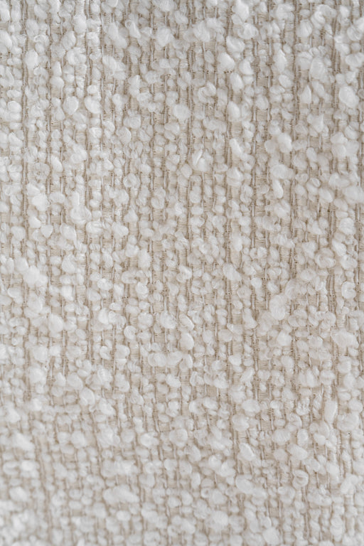 Drea - Modern White Fabric Accent Chair — view 2