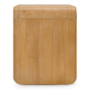 Dresden - Modern Natural Acacia 2-Drawer Nightstand — view 3