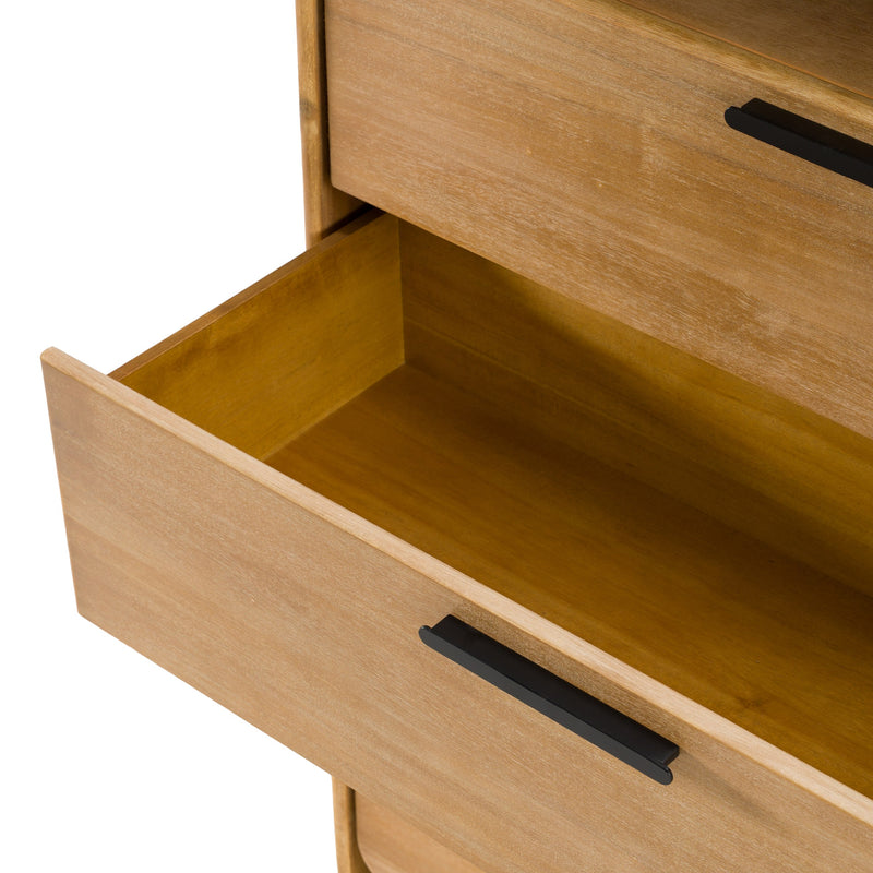Dresden - Modern Natural Acacia Chest — view 5