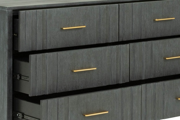 Manchester- Contemporary Dark Grey Dresser — view 3