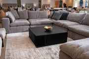 Alpine Modern Mid Century Black Ash Square Coffee Table — view 2