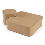 Quillen - Modern Natural Ash Nesting Coffee Table Set