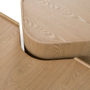Quillen - Modern Natural Ash Nesting Coffee Table Set — view 3