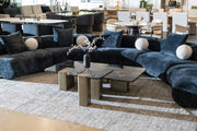 Quest - Modern Black Rose Marble + Antique Brass Coffee Table — view 5