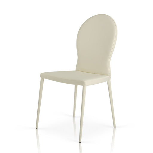 167CH - White Contemporary Modern Dining Chair (Set of 2) — view 2