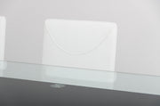 Misha - Modern White Leatherette Dining Chair — view 3