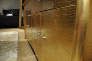 Imperial Transitional Gold Crocodile Dining Table — view 3