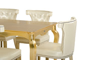 Imperial Transitional Gold Crocodile Dining Table — view 5