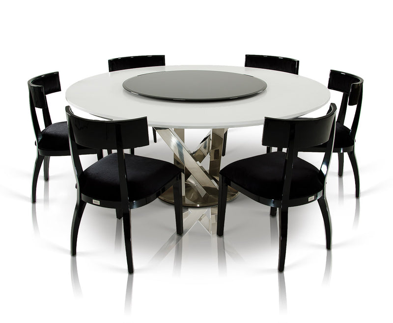 Alek - Modern Black Dining Chair (Set of 2) — view 3