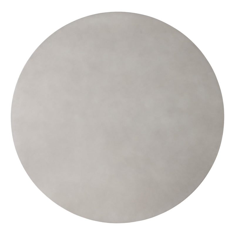 Duncan - Modern Faux Concrete + Walnut Round Dining Table — view 2